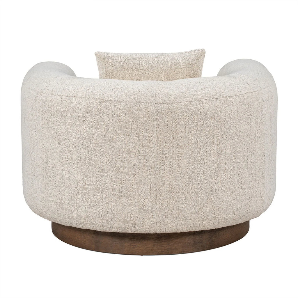 Cream Fabric Accent Chair W43435