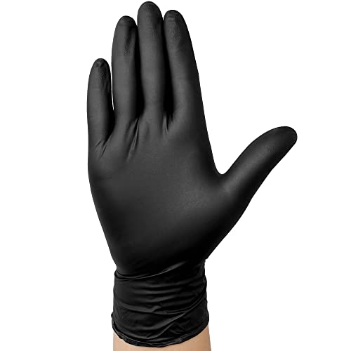 Black 6-mil Disposable Nitrile Exam Gloves T26899