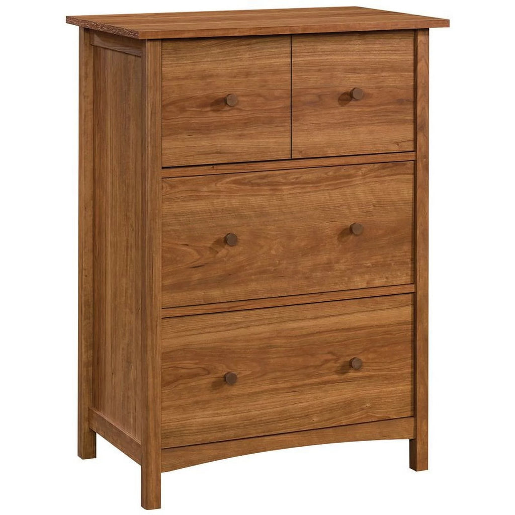 Engineered Wood Secretary Desk/Chest in Prairie Cherry G67309