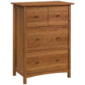 Engineered Wood Secretary Desk/Chest in Prairie Cherry G67309