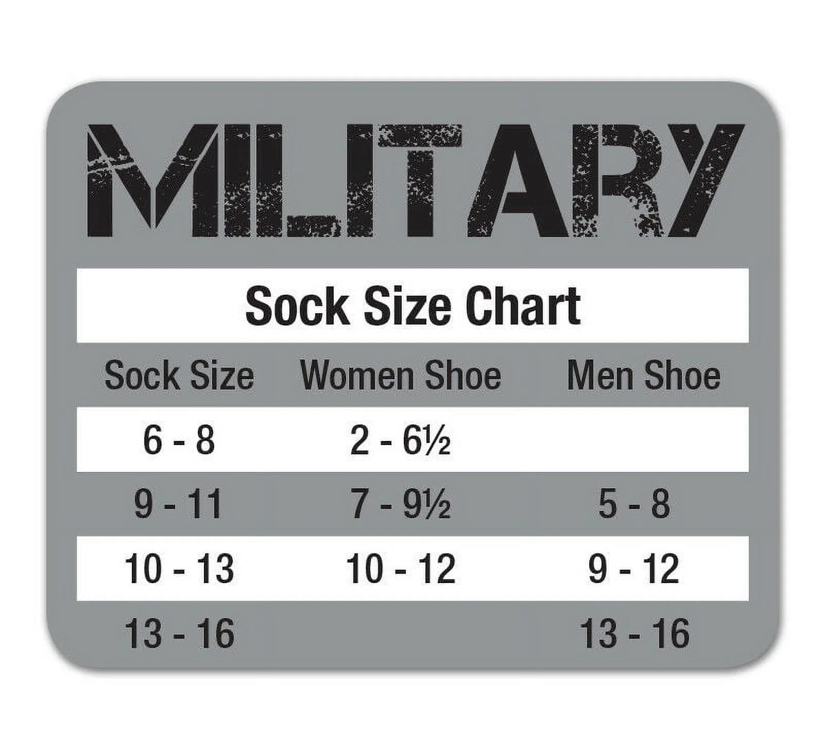 Merino Wool Over the Calf Combat Boot Socks, 6 Pair L4857