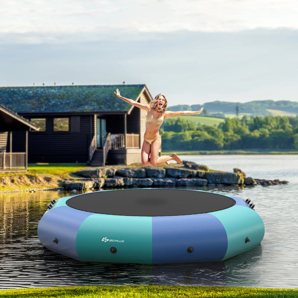 Blue & Green Inflatable Water Trampoline A698