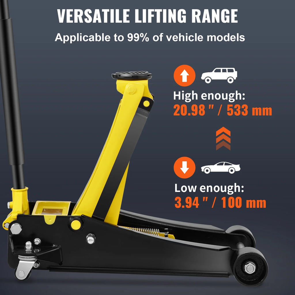 4 Ton Heavy Duty Steel Floor Jack V46190