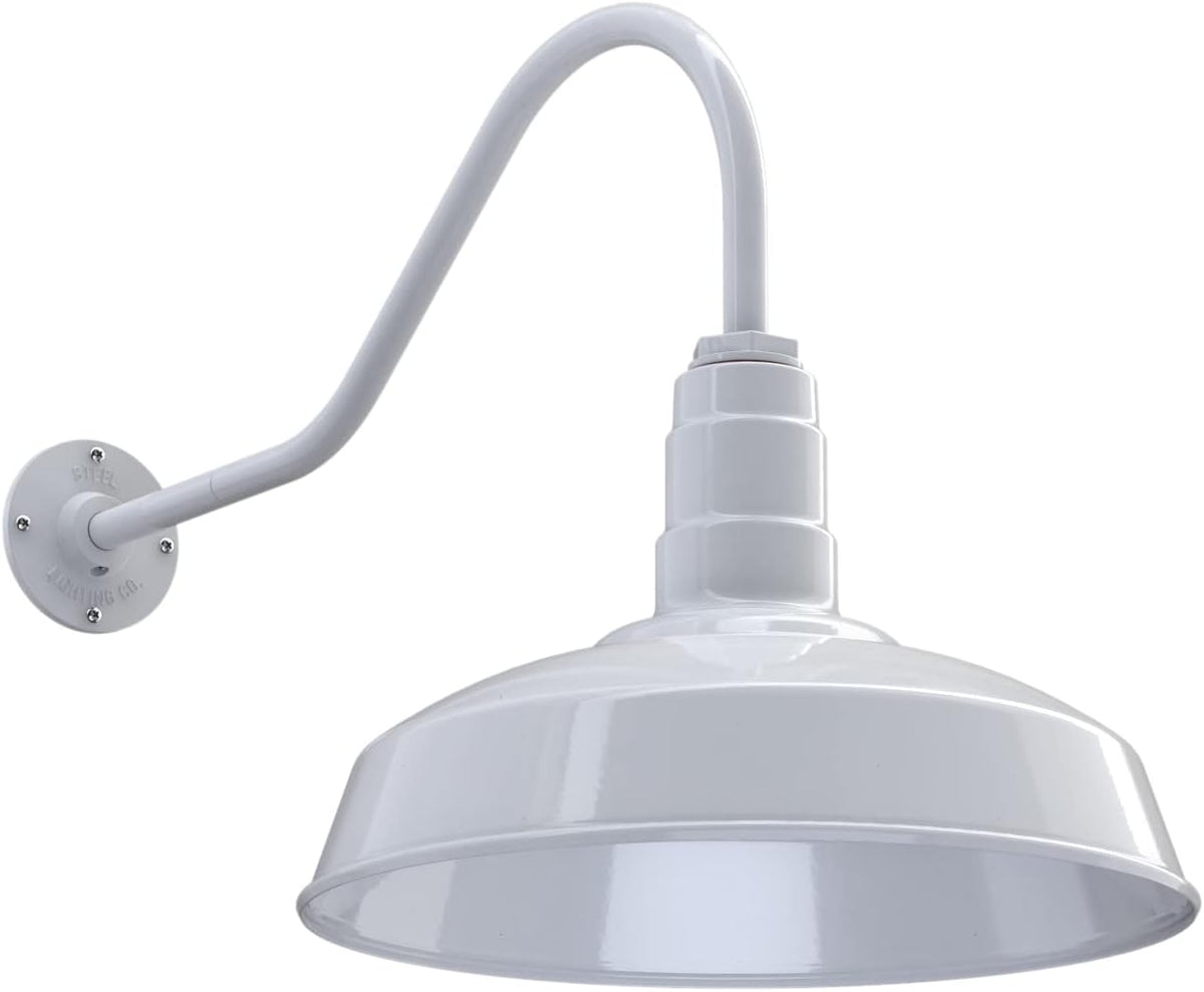 Matte Black Gooseneck Barn Light O68027
