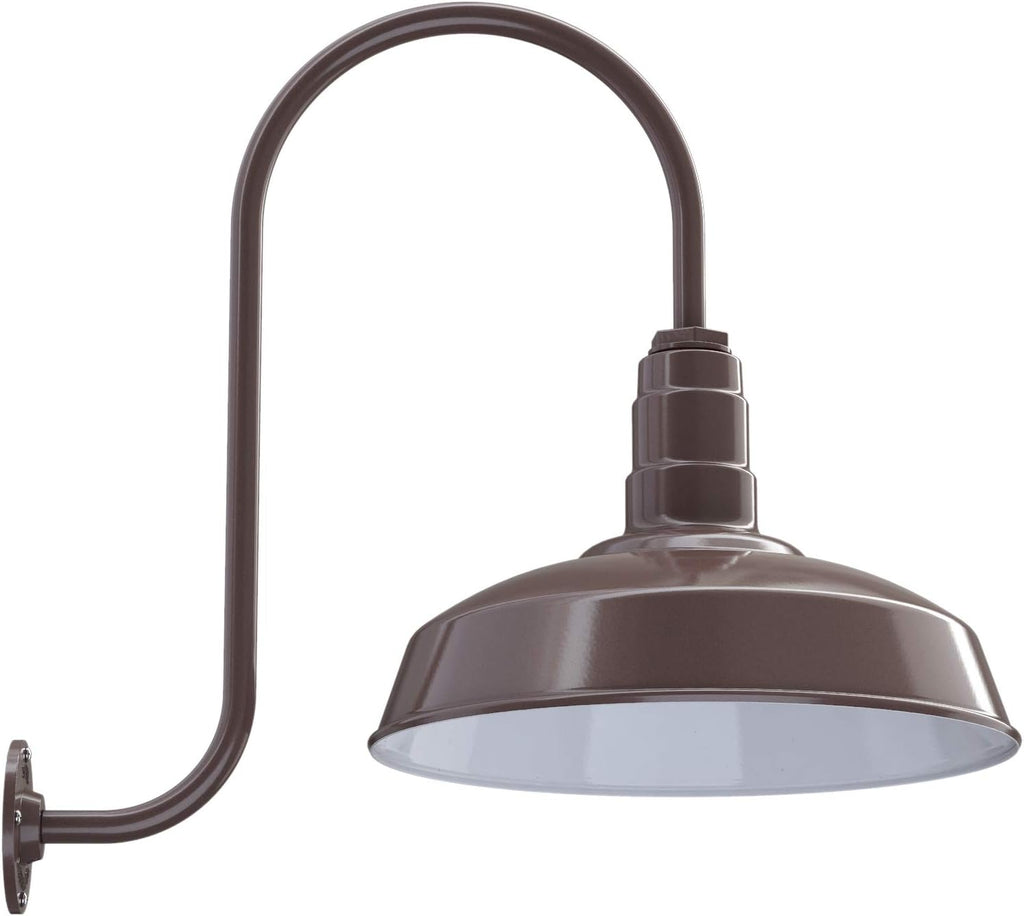 Matte Black Gooseneck Barn Light O68027