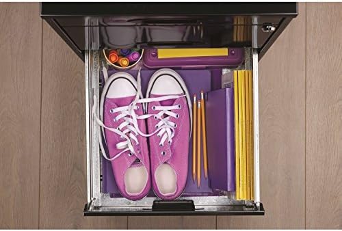 3 Drawer Metal File Cabinet with Pencil Drawer Black D862