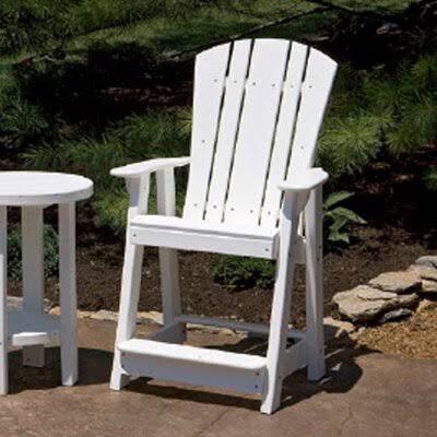 Lime Green/Black Plastic Adirondack Chair T457
