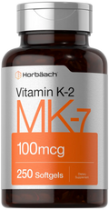 Vitamin K2 MK7 100mcg 250 Softgels Non-GMO Gluten Free P5309