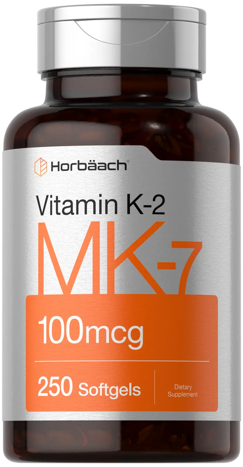 Vitamin K2 MK7 100mcg 250 Softgels Non-GMO Gluten Free P5309