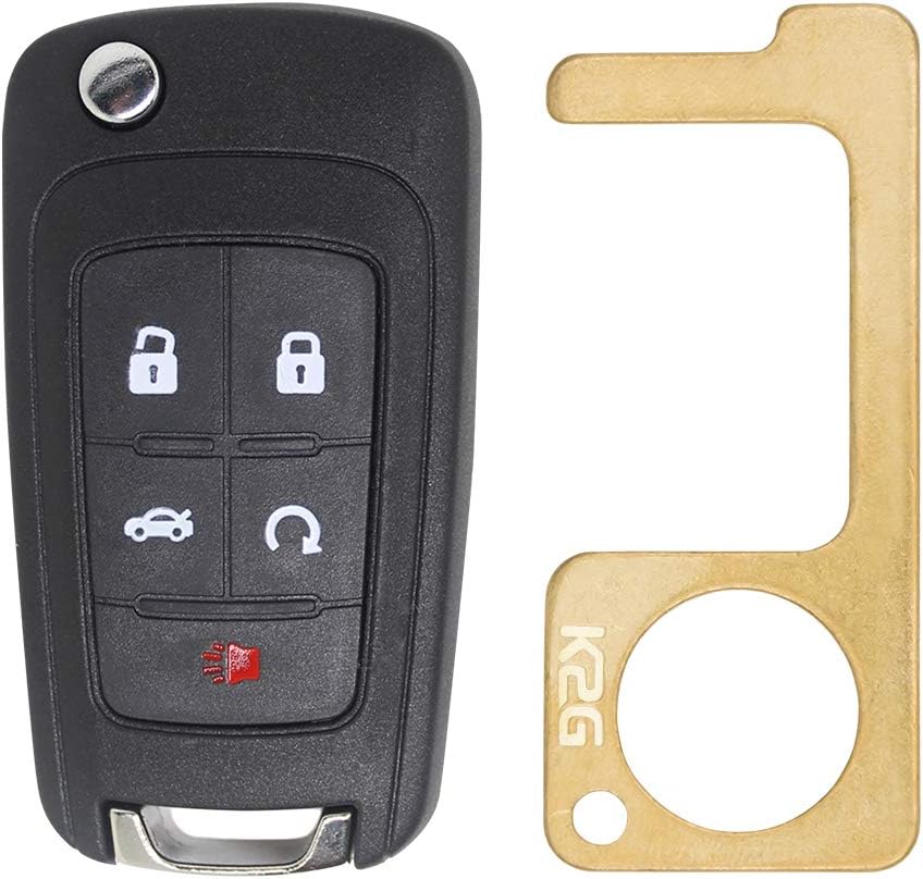 5 Button Flip Car Key Fob Pack of 2 O843231