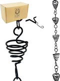 Black Metal 8.5 FT Rain Chain D810739