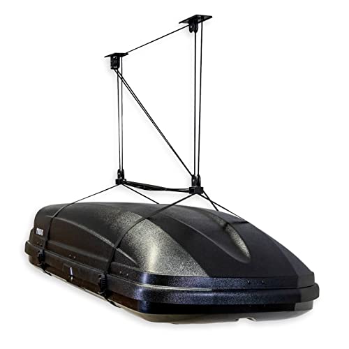 Cargo Box Ceiling Hoist with Pulley Lift System, Fits 8–10 ft Ceilings, Holds 150 lbs L8911
