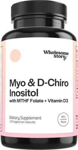 Myo-Inositol & D-Chiro Inositol Capsules with MTHF, Folate, Vitamin D C38096