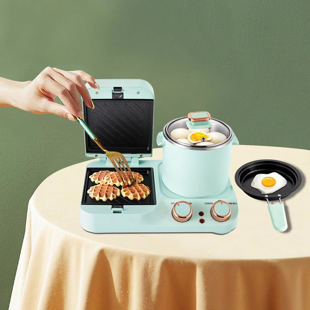 Electric Breakfast Station Mini Toaster Sandwich Machine Non-stick M8785