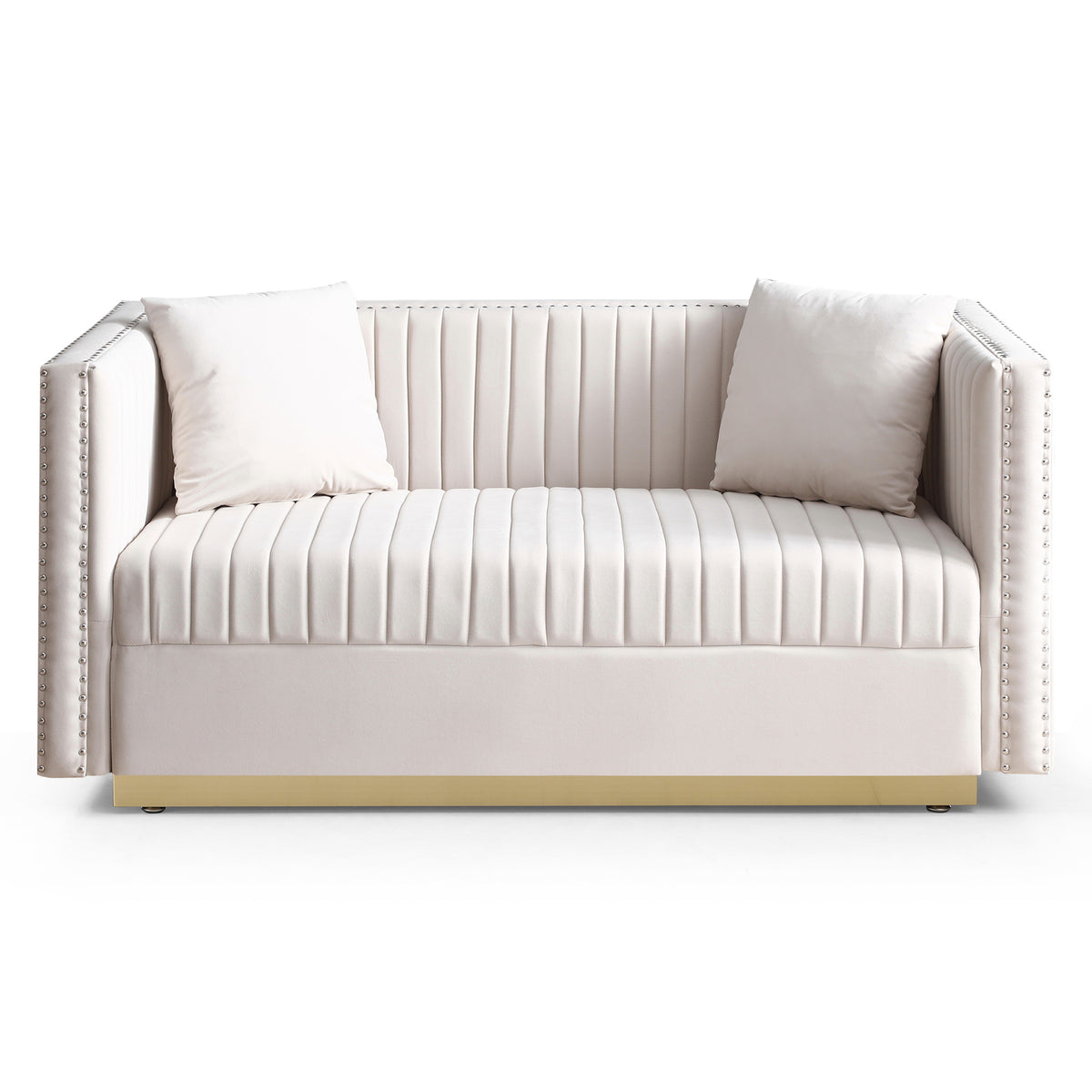 Tufted Velvet Loveseat Y7905