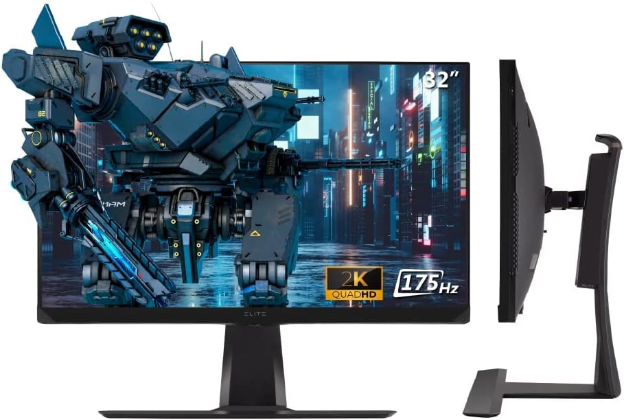 32 Inch 1440p 0.5ms 175Hz Gaming Monitor with HDR600, 99% AdobeRGB, HDMI, DisplayPort W1566