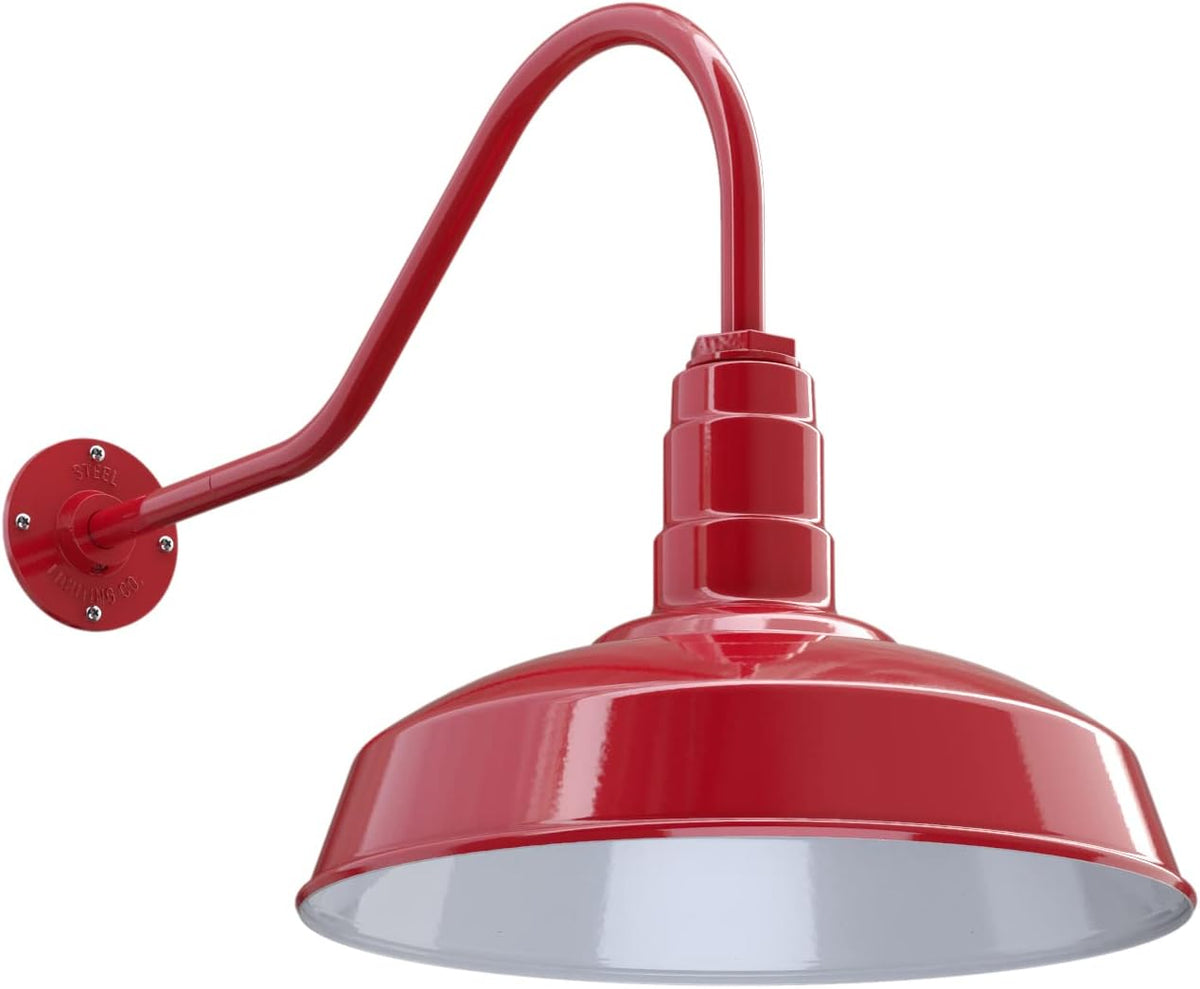 Matte Black Gooseneck Barn Light O68027