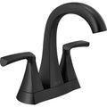 2-Handle Centerset Bathroom Faucet in Matte Black F6678