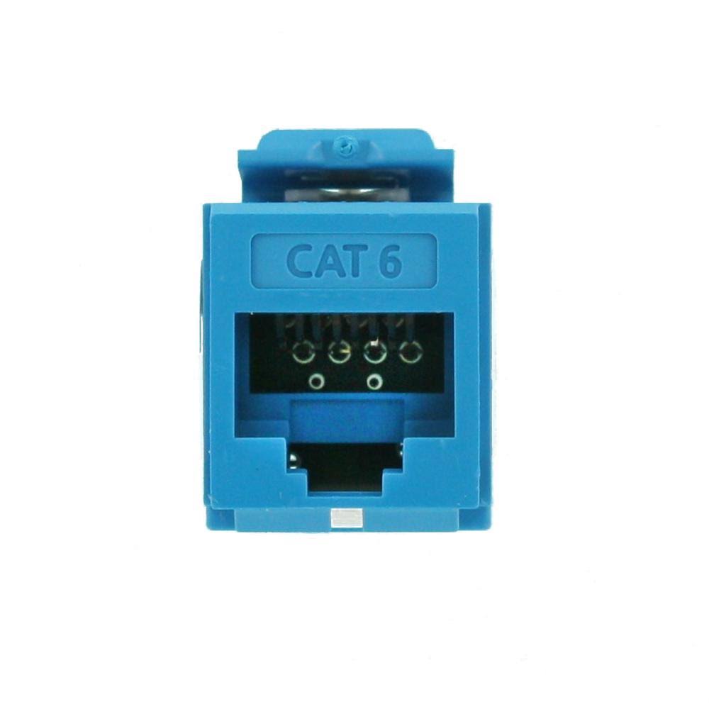 Cat 6 QuickPort Connector, Blue, 25-Pack C90195