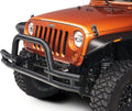 Textured Black Front Bumper with Winch Cutout Y810