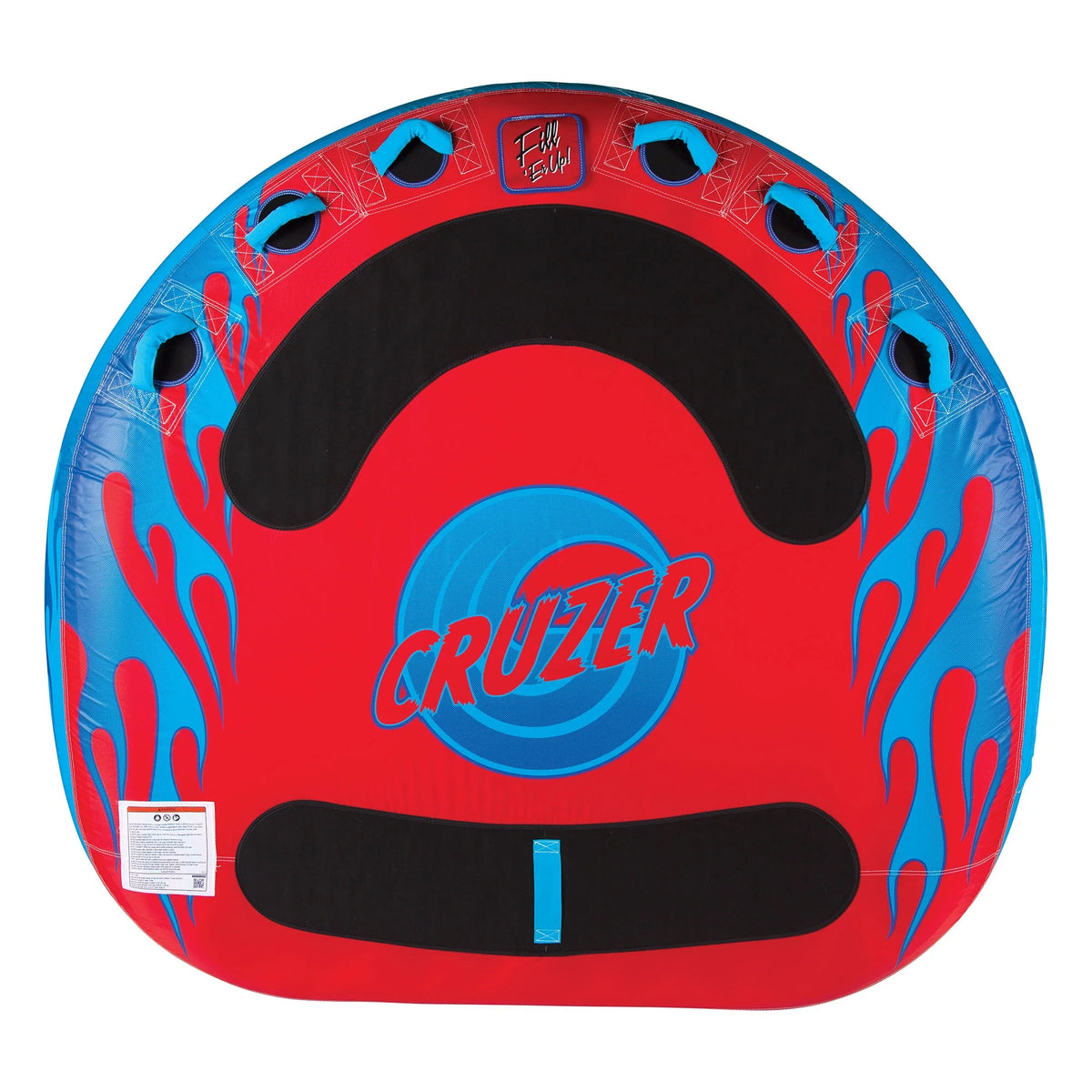 Blue & Red 3 Person Inflatable Towable Inner Tube R767156