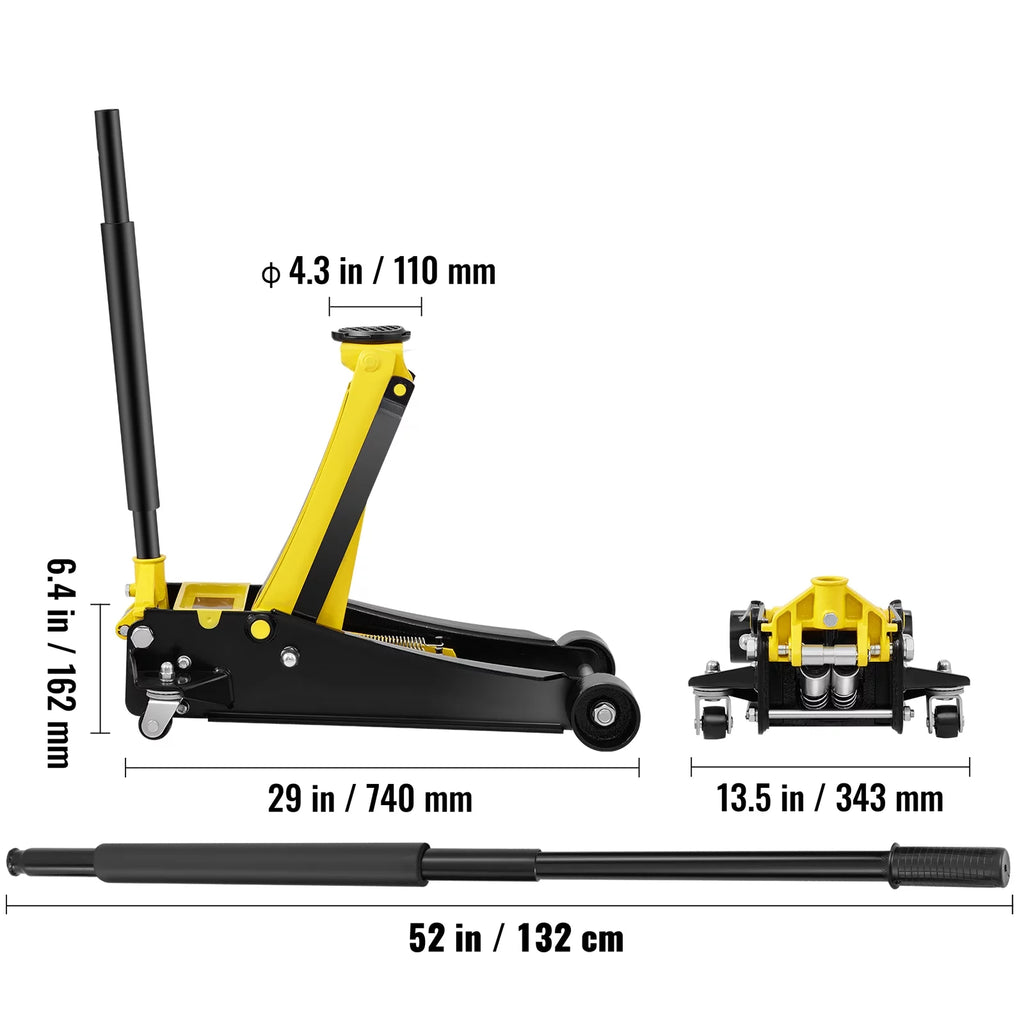 4 Ton Heavy Duty Steel Floor Jack V46190