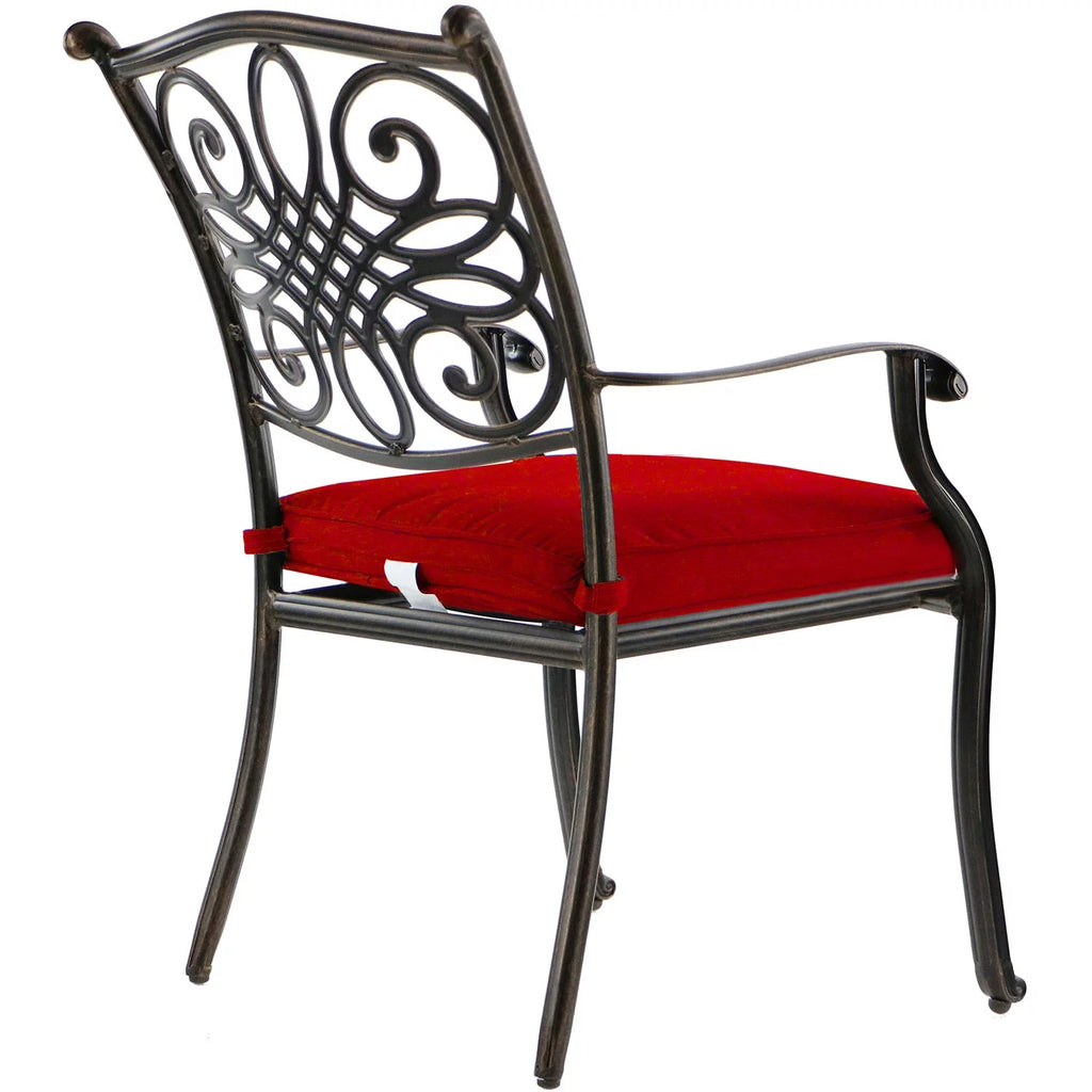 11-Piece Outdoor Dining Set with Cast-Top Table and Chairs V74932