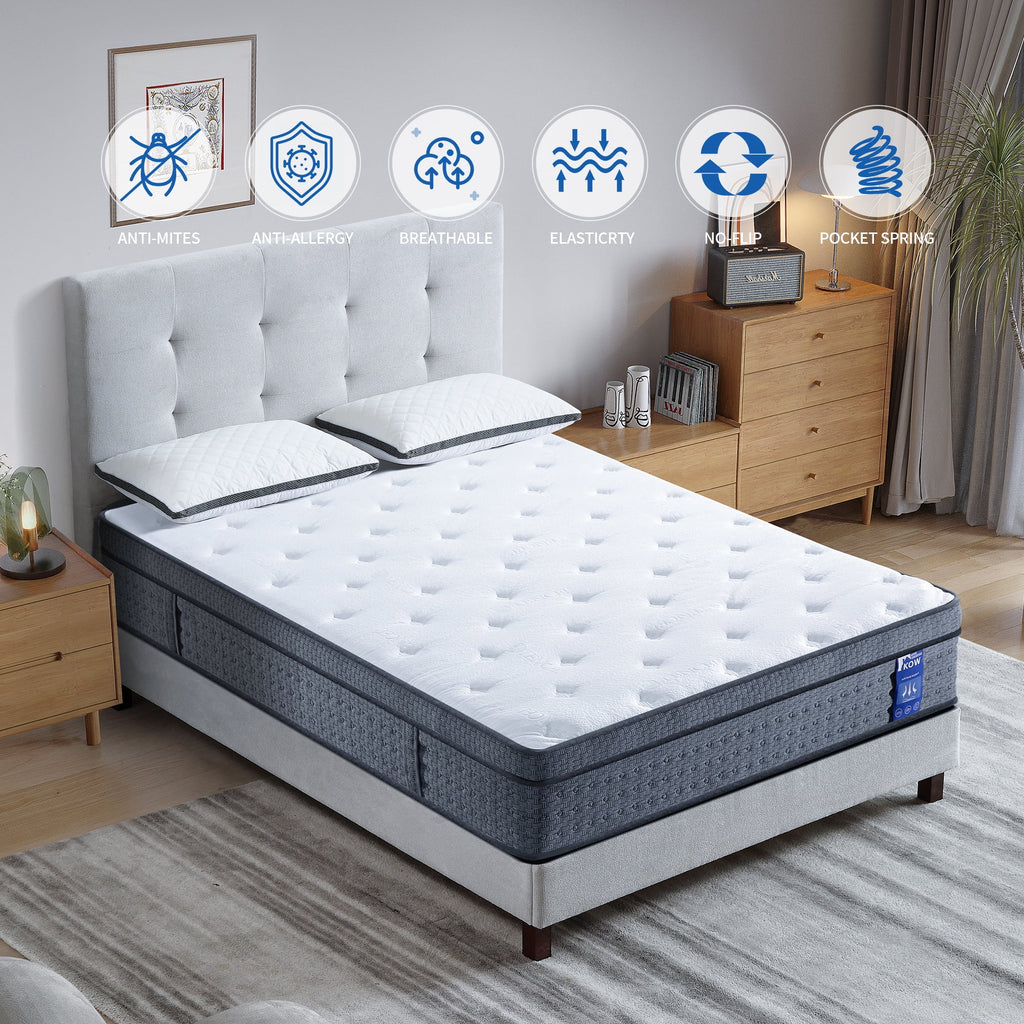 12 inch Full Size Gel Memory Foam Hybrid Mattress X117520
