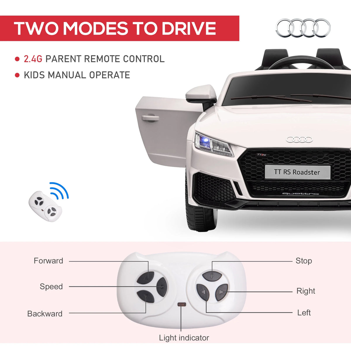 Kids Electric Ride On Car with Seat and Remote M566678