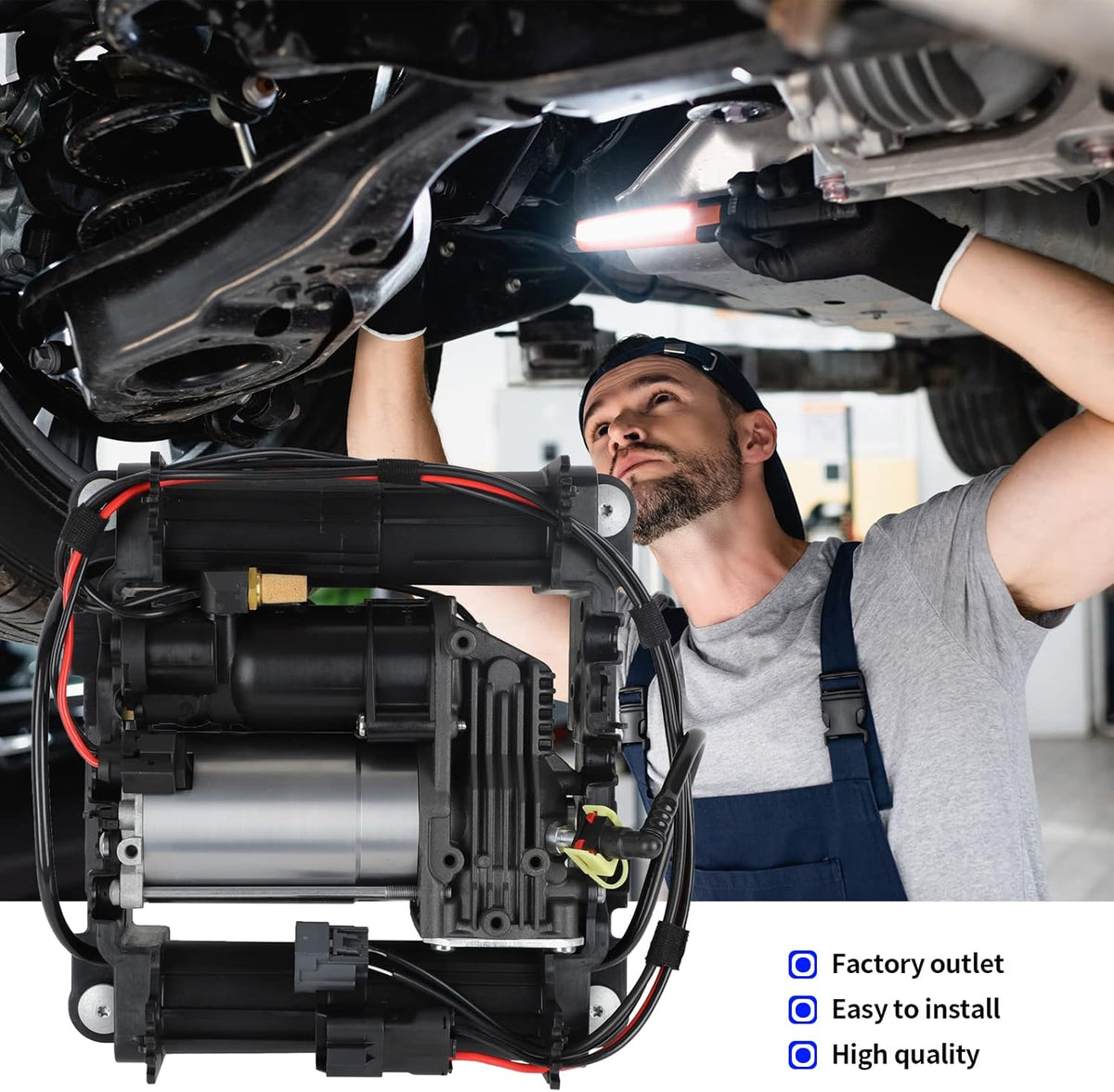 Air Suspension Compressor Pump with Bracket B790
