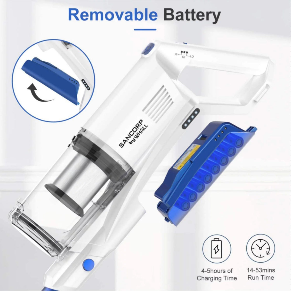 Cordless Stick Vacuum Cleaner 4 in 1 Handheld Vacuum G843