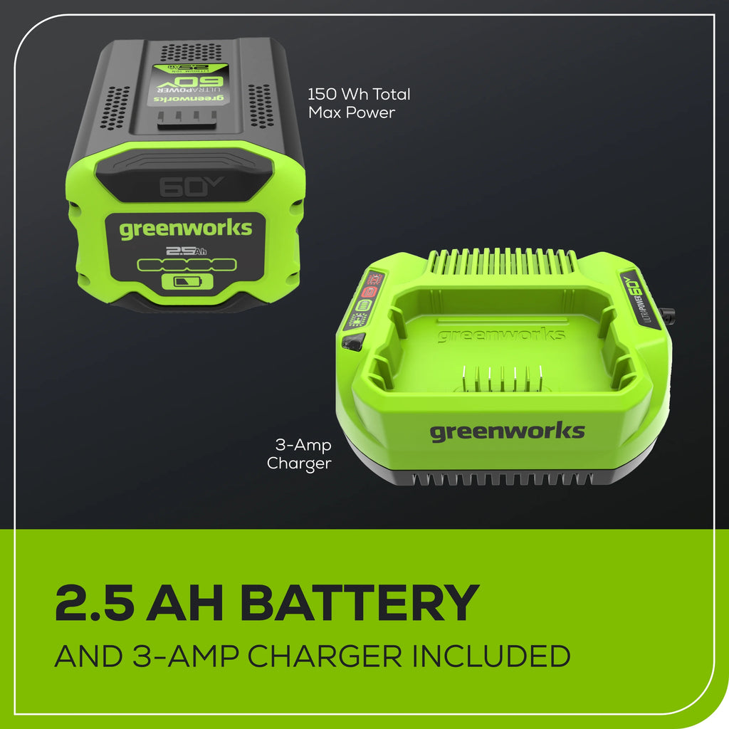 60V Brushless Chainsaw with 2.5 Ah Battery & Charger B86148