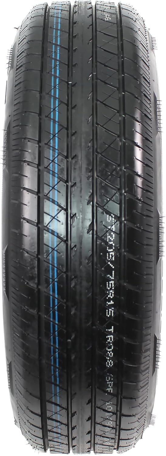 Gray Modular Trailer Tire On Rim ST205/75R15 5 Lug Wheel A3998