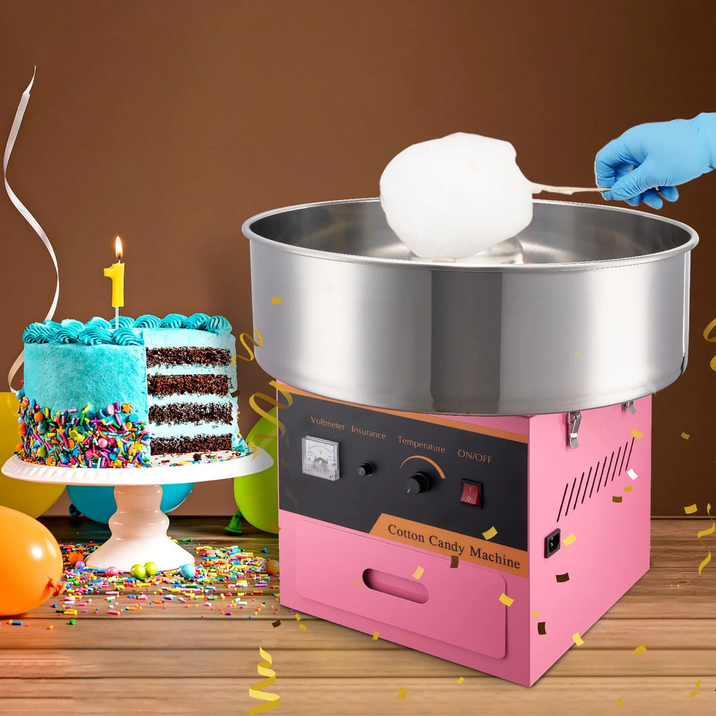 Cotton Candy Machine 21 Inch Stainless Steel Bowl Electric Candy Floss Maker L793