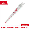 6 in. 5 TPI Reciprocating Saw Blades (50-Pack) J891729