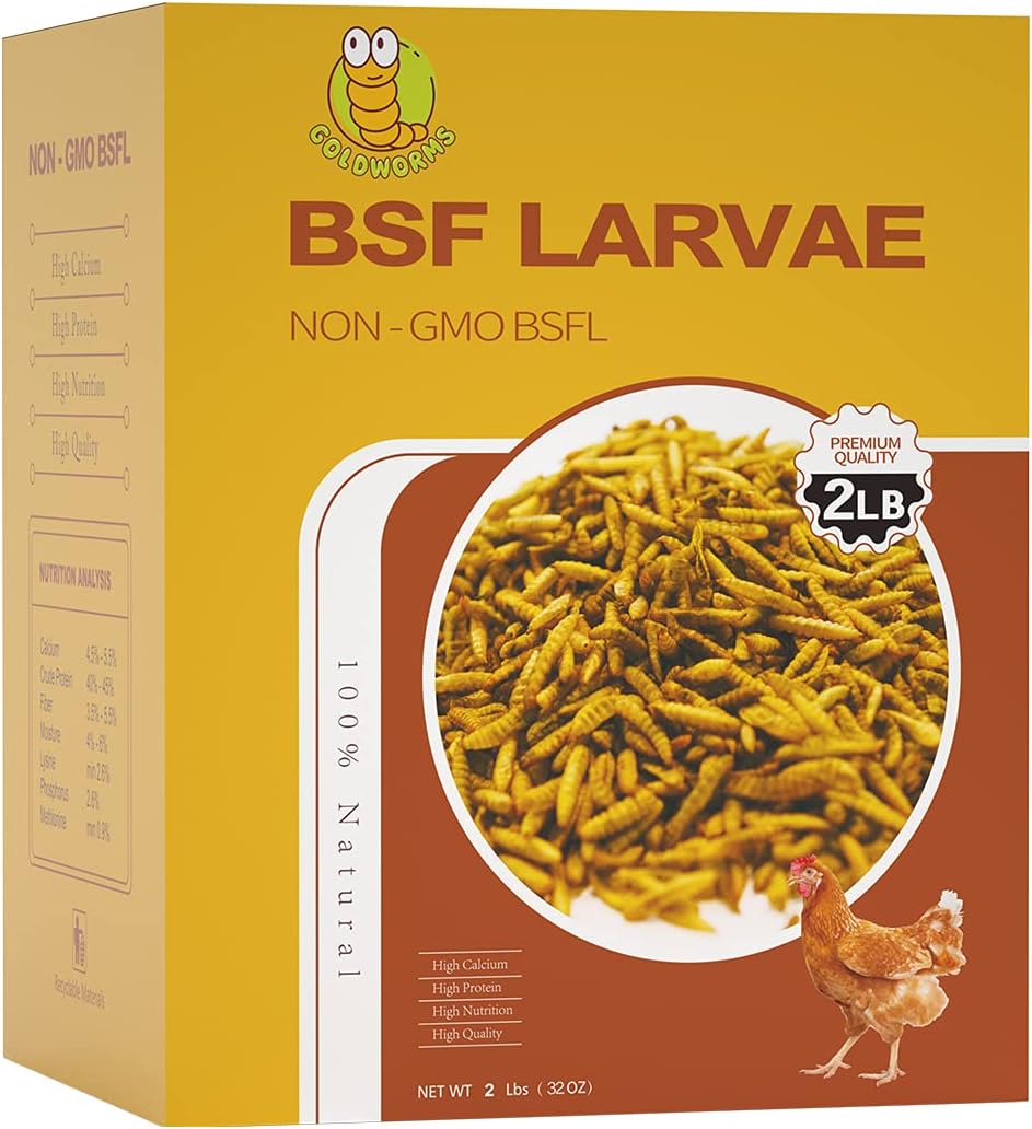 11LBS Dried Black Soldier Fly Larvae Treats Pack of 2 H439