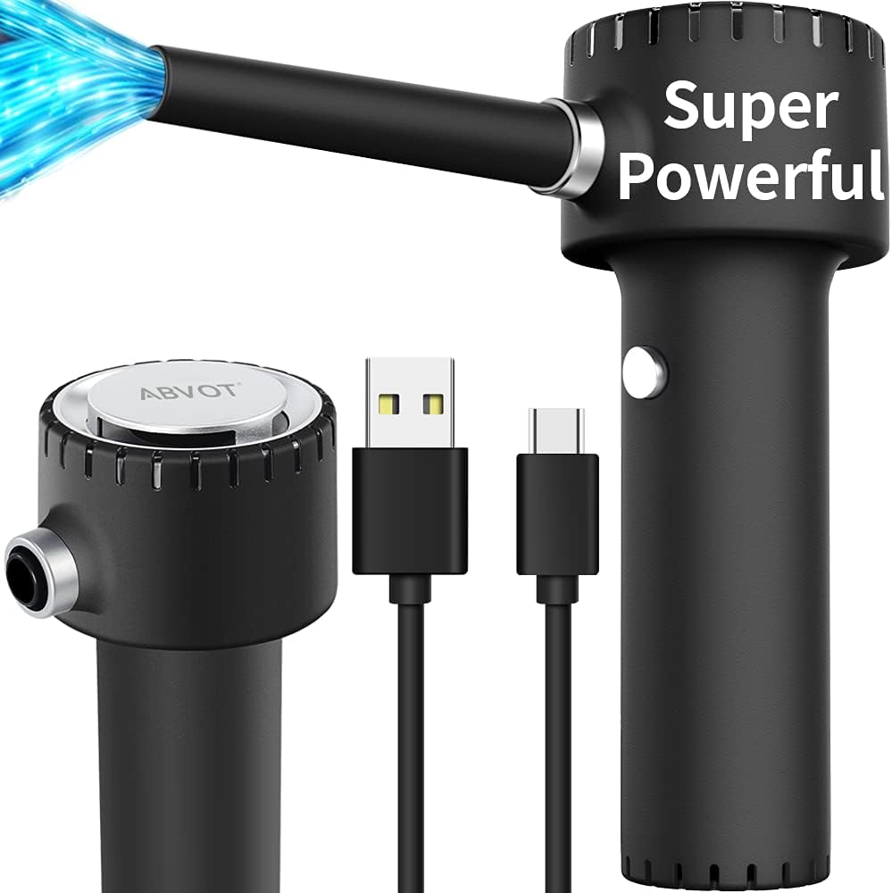 Rechargeable Electric Air Duster, 6000mAh Battery, 40000 RPM, Blue Pack of 2 K5726