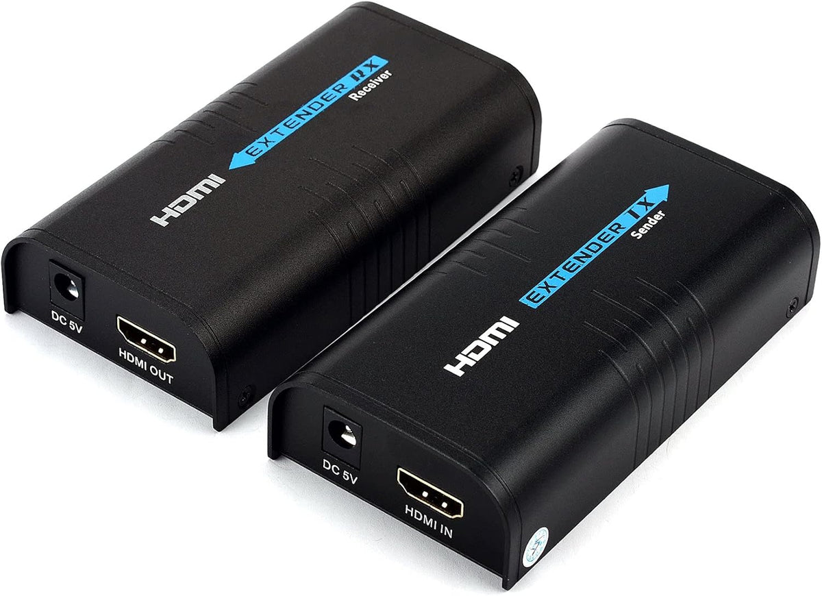 HDMI Extender Over Cat5e/6, RJ45 TX Sender and RX Receiver, Pack of 2 G8484