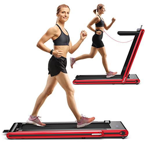 2 in 1 Folding Treadmill with LED Display C331756