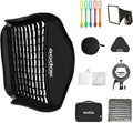 24x24inch Foldable Flash Softbox with Bowens Mount and Carrying Case Pack of 2 W476579