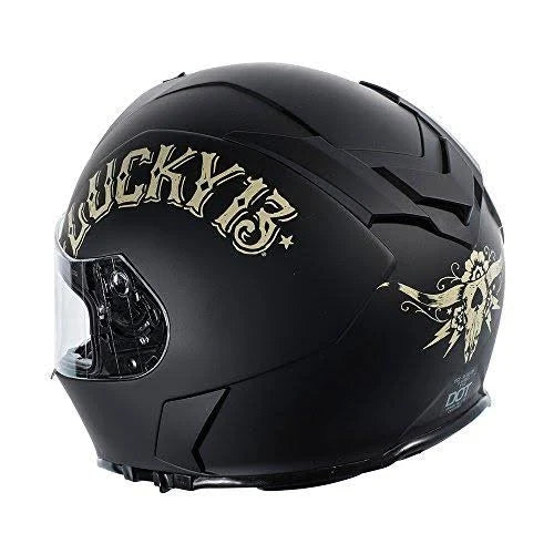 Flat Black Full Face Helmet B456
