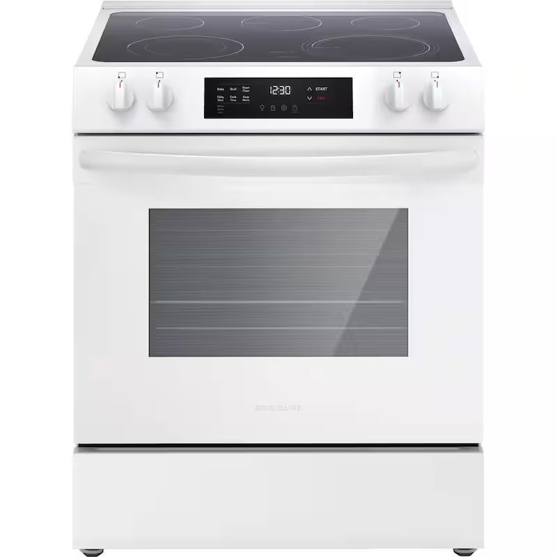 5-Element Slide-In Electric Range with Steam Clean in White J261