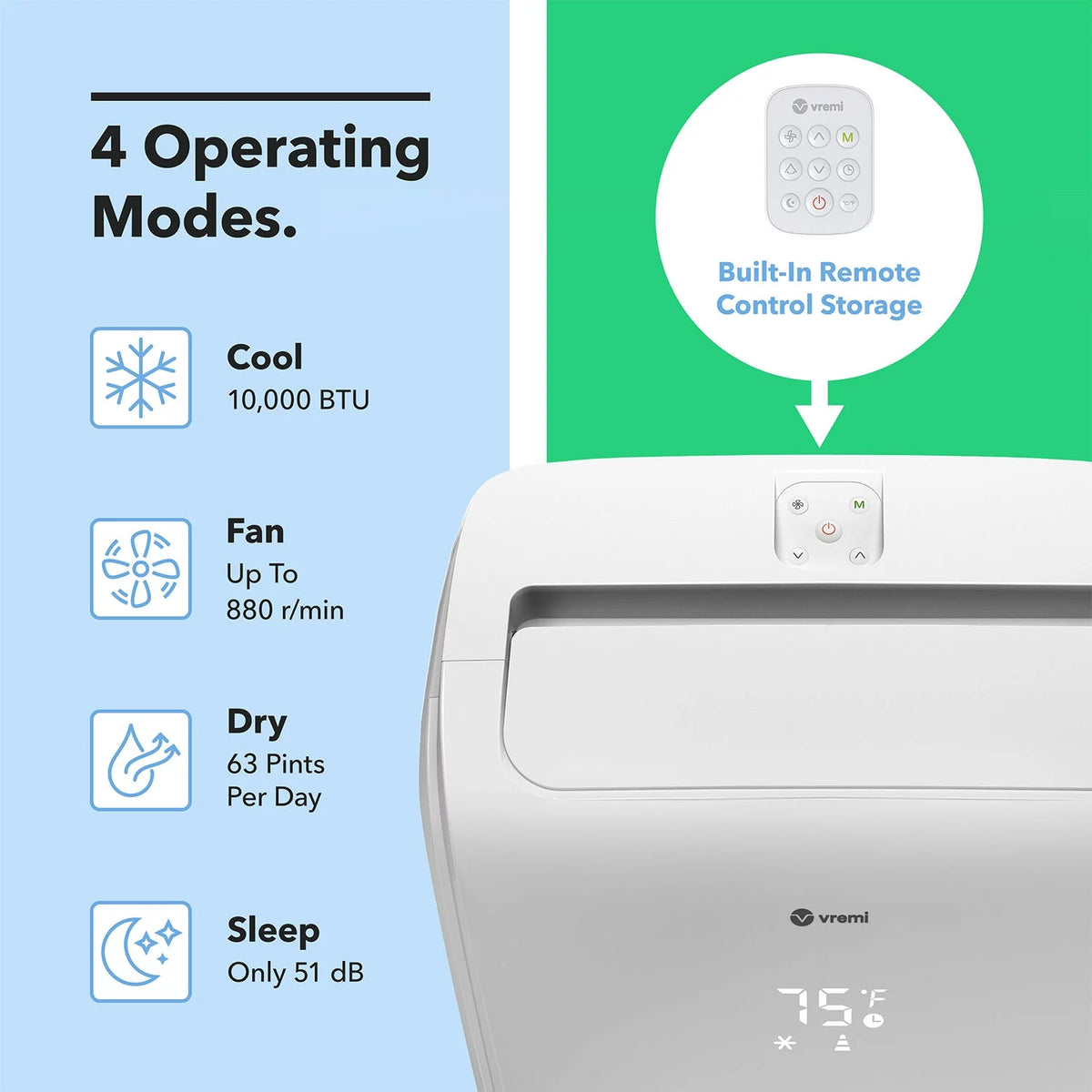 10000 BTU Portable Air Conditioner V97446