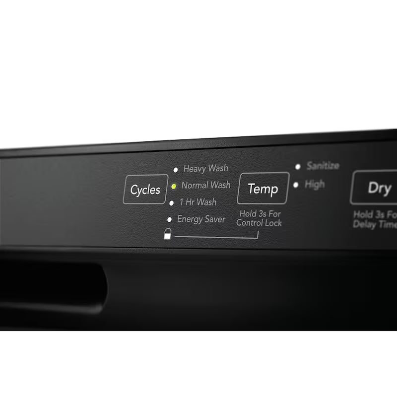 Black 24 in Built-In Dishwasher with 4 Cycles N68578