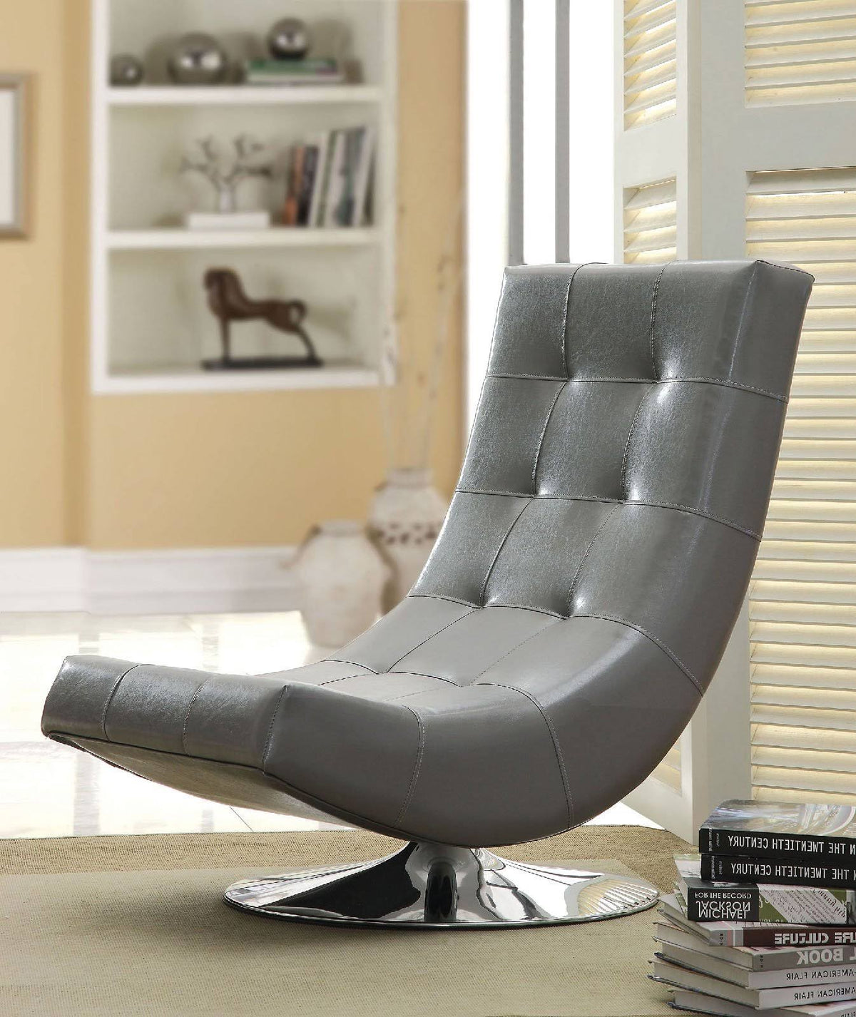 Gray Swivel Chair V3108