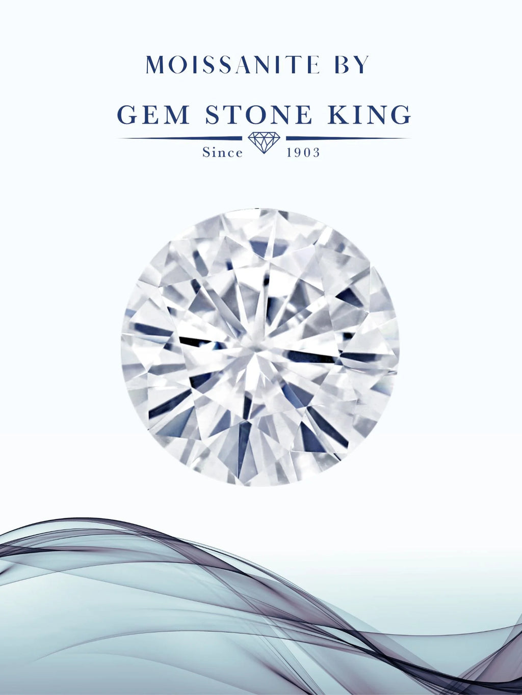 925 Sterling Silver Sky Blue Aquamarine White Diamond White Moissanite Engagement Ring M719