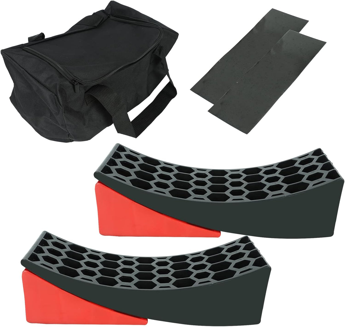 2 Packs Camper Leveling Blocks Chock Kit with Anti-Slip Mats O807317