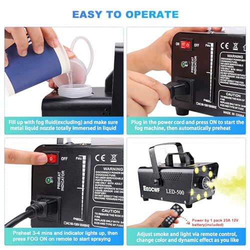 500W Fog Machine with Wireless Remote K4942