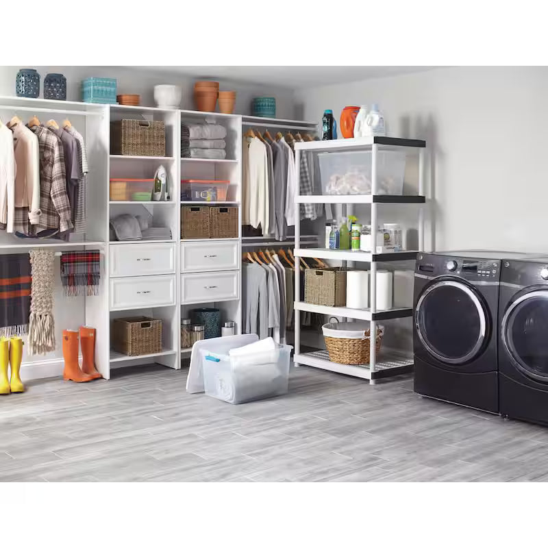 5-Tier Plastic Storage Shelving Unit F36588