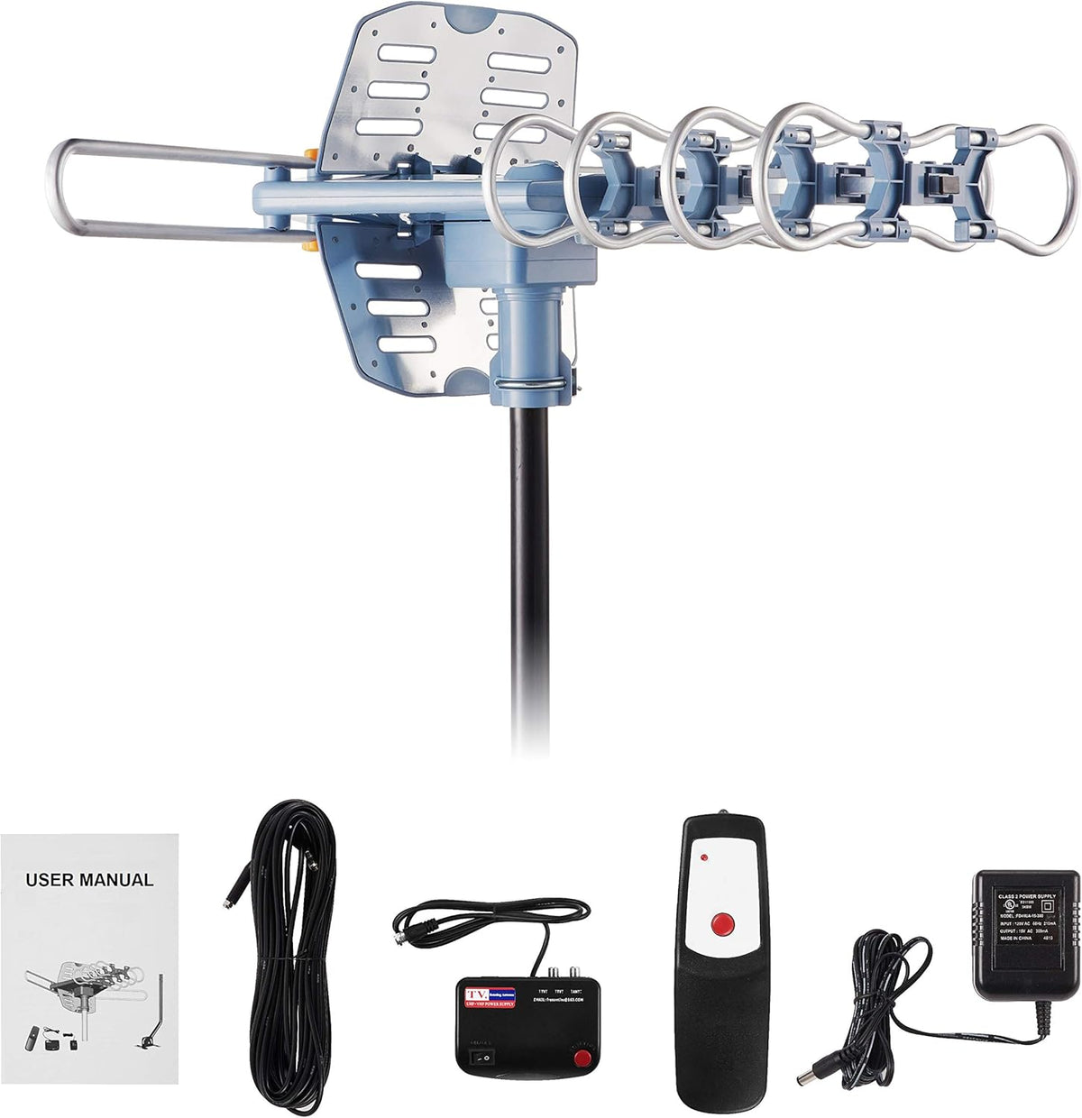 Digital Amplified Outdoor HDTV Antenna with 60FT Coax Cable Y2776